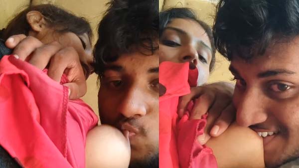 Hot bihari girlfriend ki boobs dabakar bf ki chudai video clip