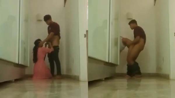 College girl standing sex with her boyfriend