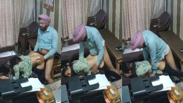 Punjabi office boss aur young PA ladhki ki chudai cctv video